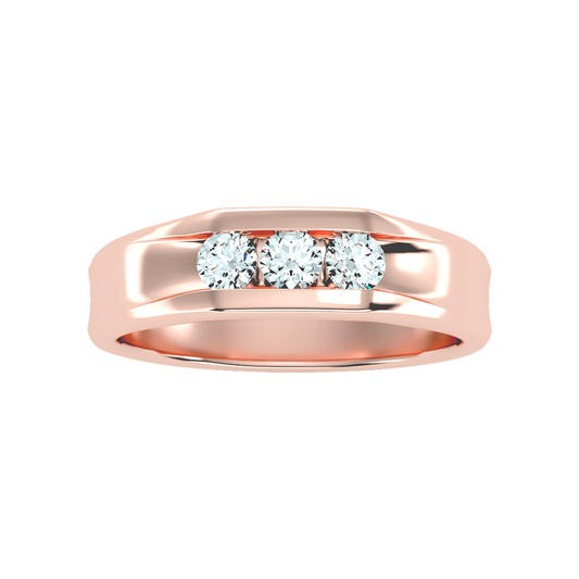 Angelic Men's Broad Band Ring - Two