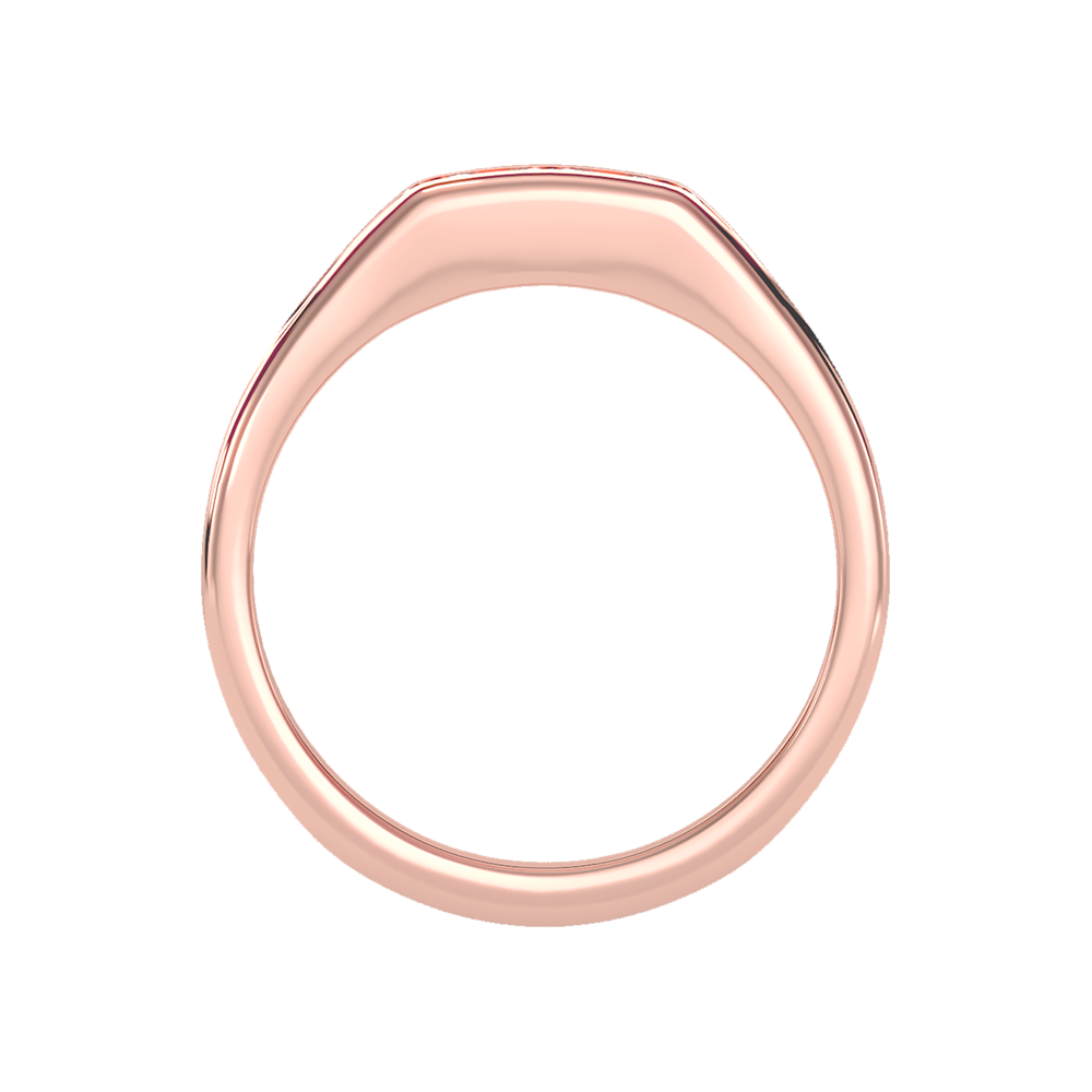 Angelic Men's Broad Band Ring - Four