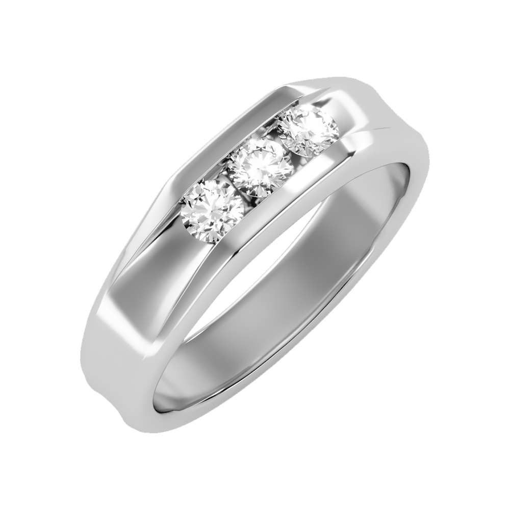 Angelic Men's Broad Band Ring - Five