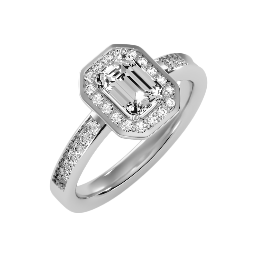 Angelic Solitaire Ring In 925 Sterling Silver - One