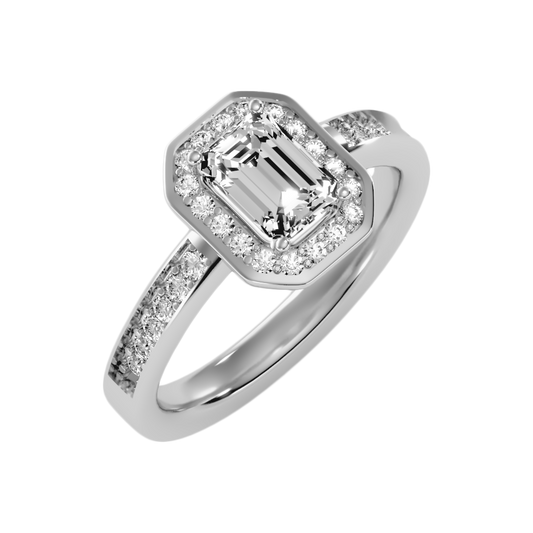 Angelic Solitaire Ring In 925 Sterling Silver - One