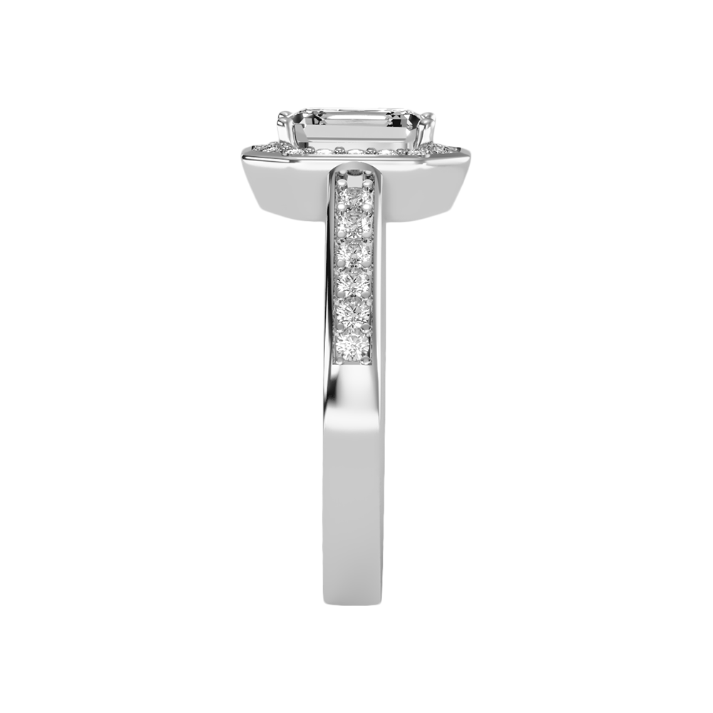 Angelic Solitaire Ring In 925 Sterling Silver - Four