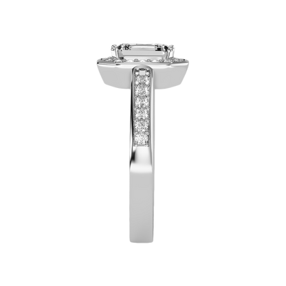 Angelic Solitaire Ring In 925 Sterling Silver - Four