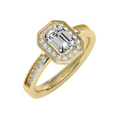 Angelic Solitaire Ring In 925 Sterling Silver - Nine