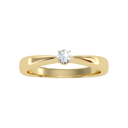 Ange Classic Solitaire Ring - Three