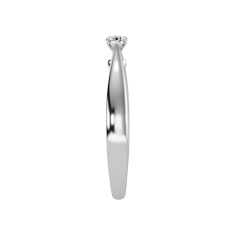 Ange Classic Solitaire Ring In 925 Sterling Silver - Seven