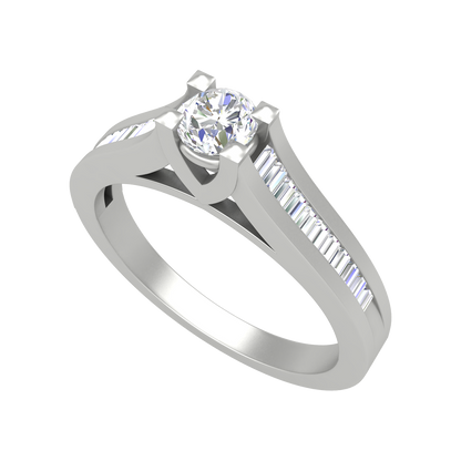 Annie Oval Solitaire Ring - One