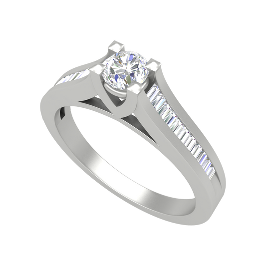 Annie Oval Solitaire Ring - One