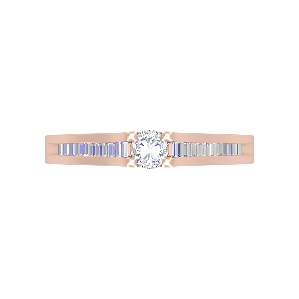 Annie Oval Solitaire Ring In 925 Sterling Silver - Seven