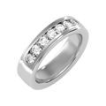 Apex Men's Wide Channel Set Lab Grown Diamond Wedding Band
