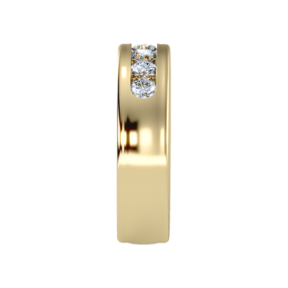 Apex Men's Broad Band Ring In 925 Sterling Silver - Eleven