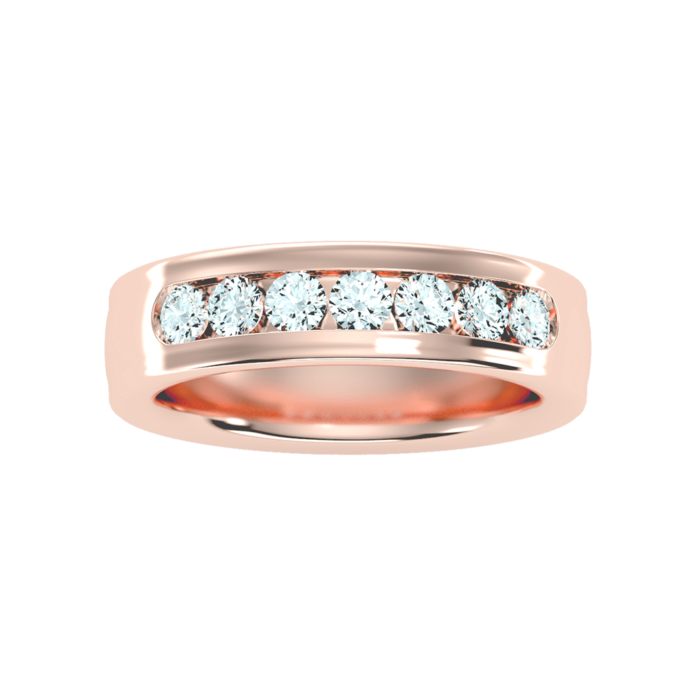 Apex Men's Broad Band Ring In 925 Sterling Silver - Six