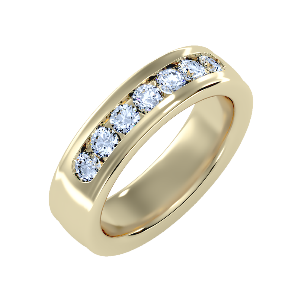 Apex Men's Broad Band Ring - Nine