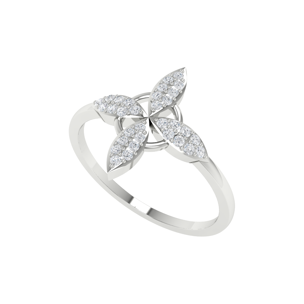 Apex Ring In 925 Sterling Silver - Six