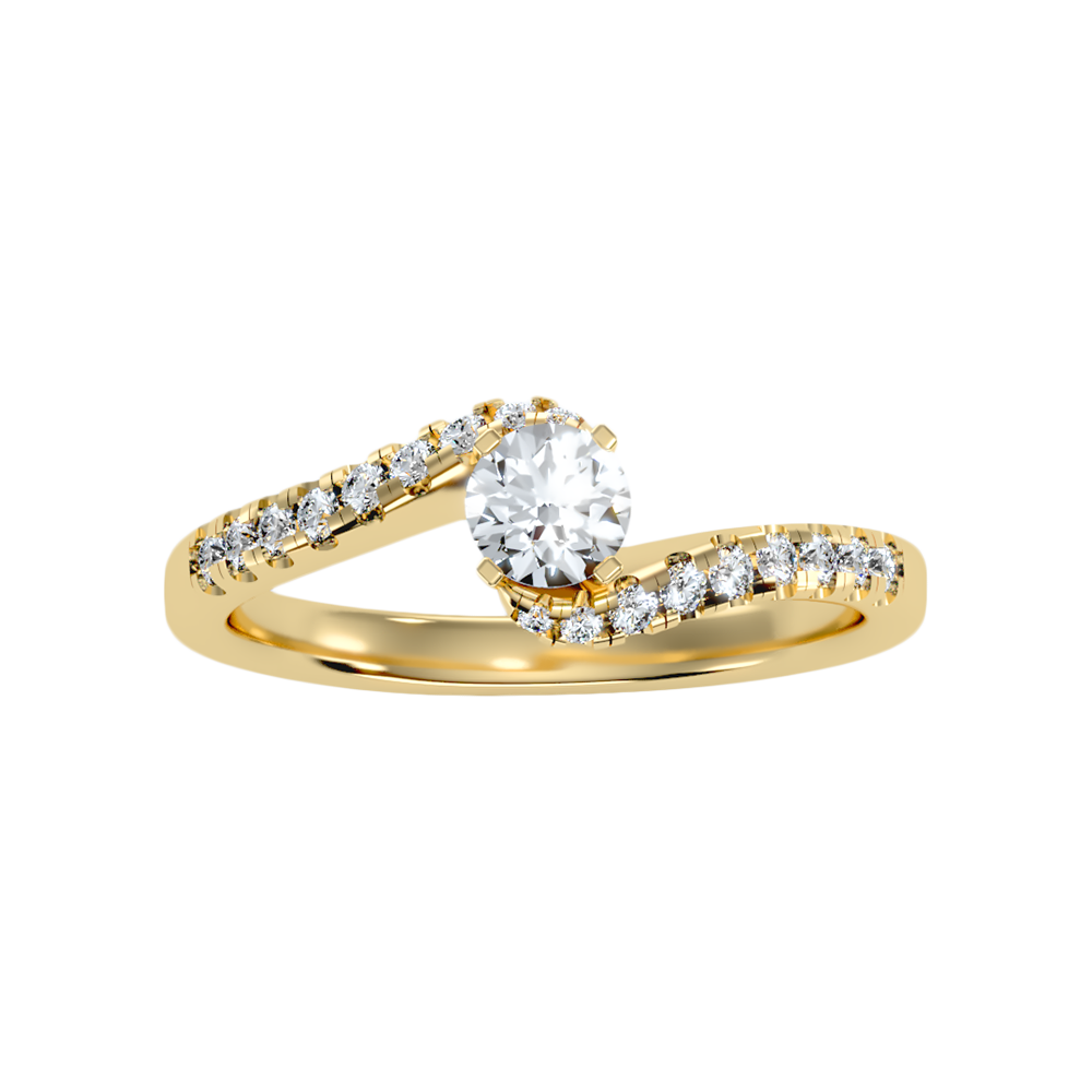 Appealing Solitaire Ring In 925 Sterling Silver - Ten