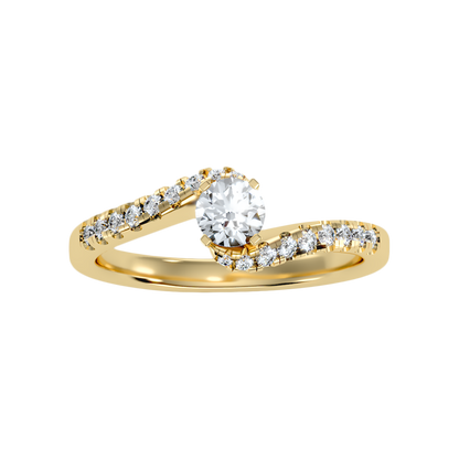 Appealing Solitaire Ring In 925 Sterling Silver - Ten