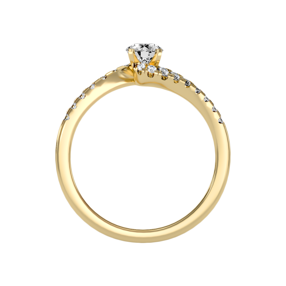 Appealing Solitaire Ring In 925 Sterling Silver - Twelve
