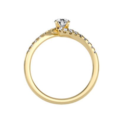 Appealing Solitaire Ring In 925 Sterling Silver - Twelve