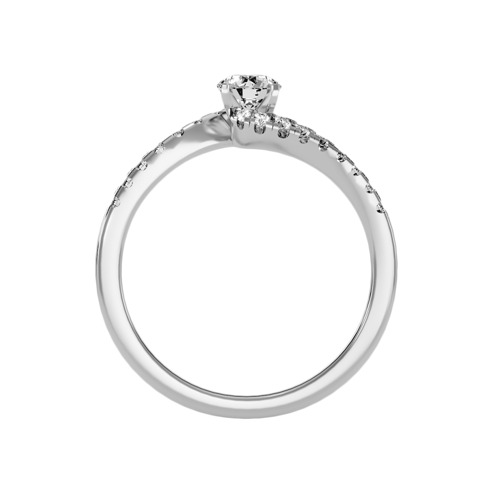 Appealing Solitaire Ring In 925 Sterling Silver - Two