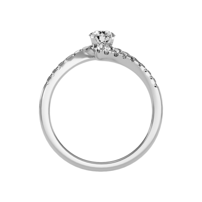 Appealing Solitaire Ring In 925 Sterling Silver - Two