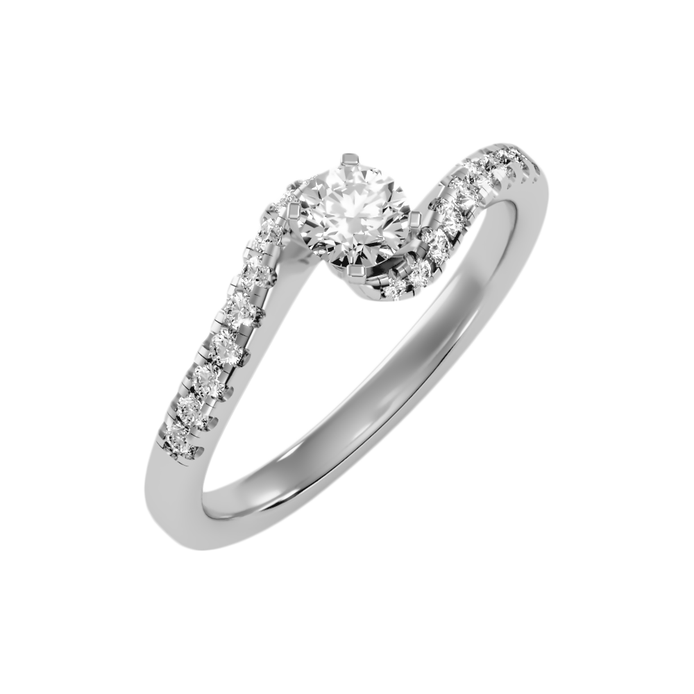 Appealing Solitaire Ring In 925 Sterling Silver - Three