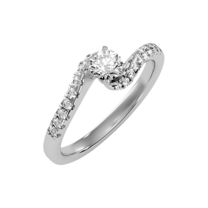 Appealing Solitaire Ring In 925 Sterling Silver - Three