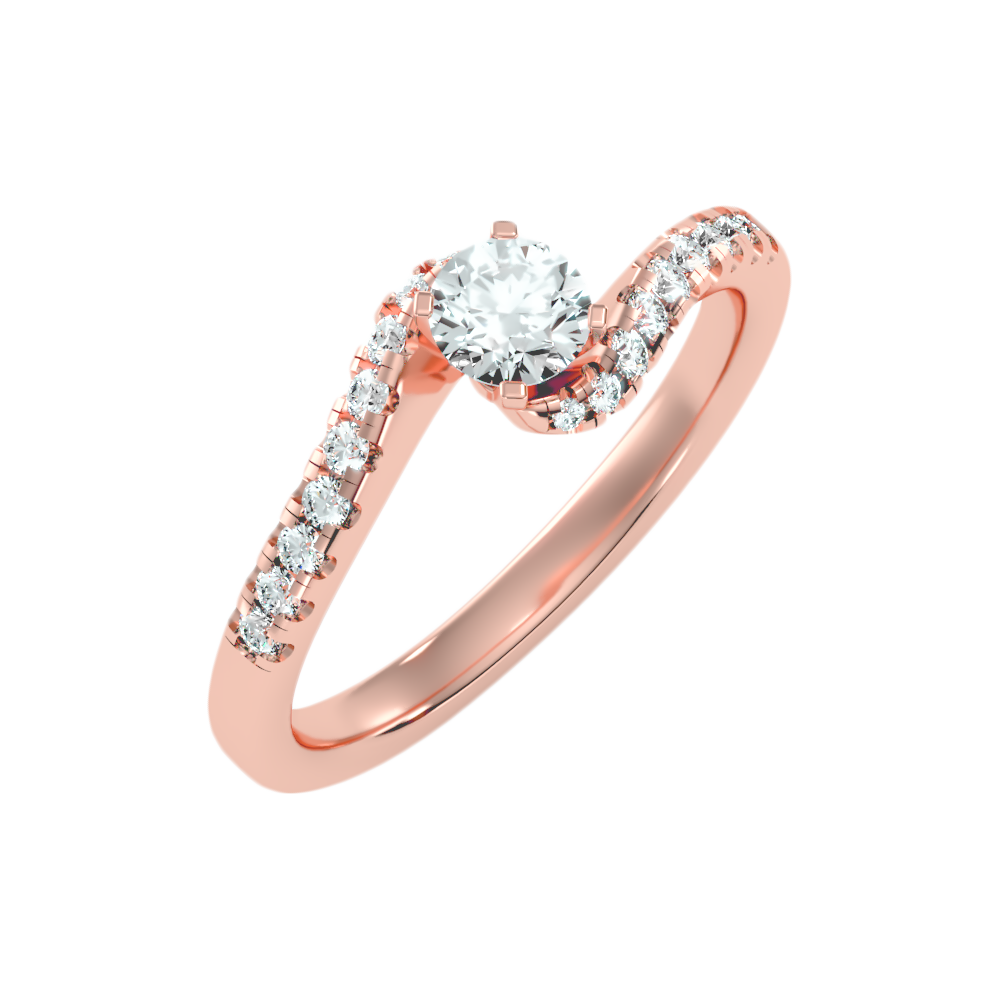 Appealing Solitaire Ring In 925 Sterling Silver - Five