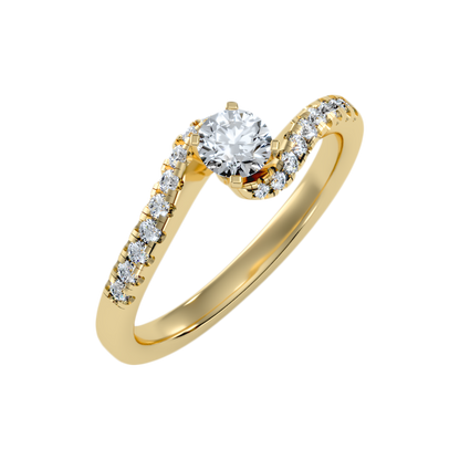 Appealing Solitaire Ring In 925 Sterling Silver - Nine