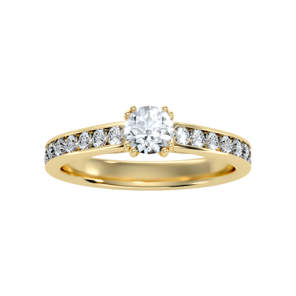Appropriate Solitaire Ring In 925 Sterling Silver - Ten