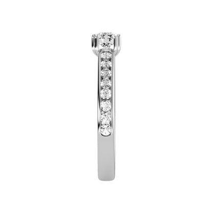 Appropriate Solitaire Ring In 925 Sterling Silver - Four