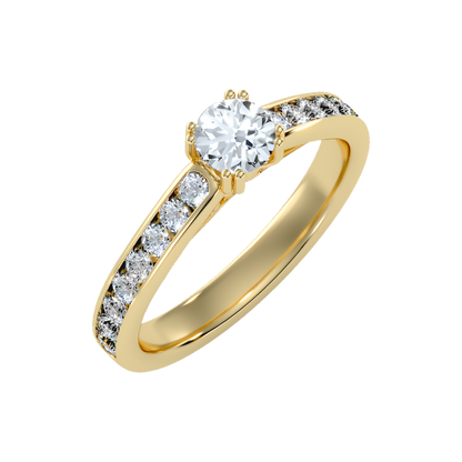 Appropriate Solitaire Ring In 925 Sterling Silver - Nine