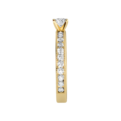 April Solitaire Ring In 925 Sterling Silver - Eleven