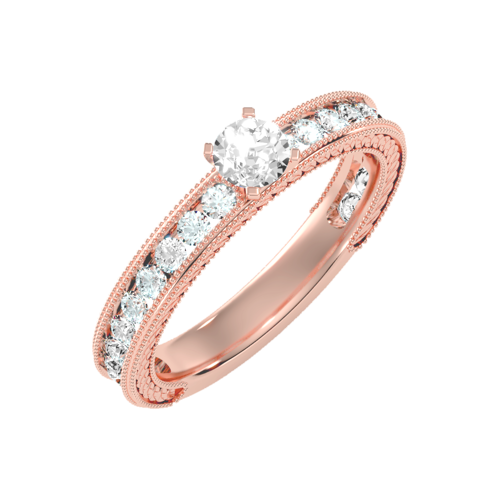 April Solitaire Ring - Five