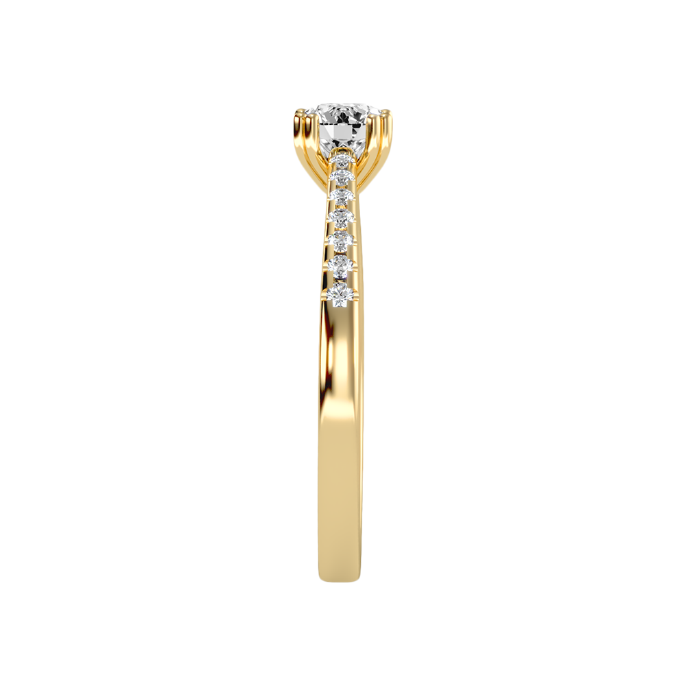Apt Solitaire Ring In 925 Sterling Silver - Eleven