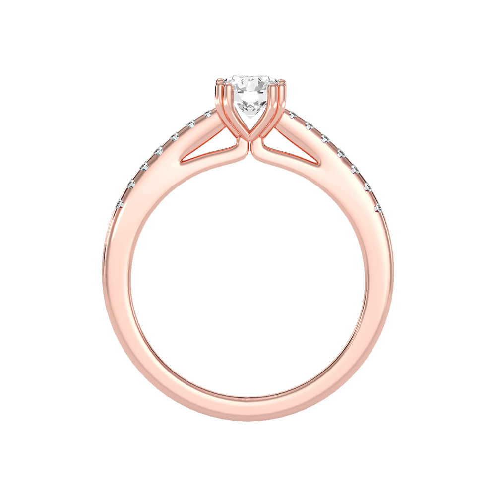 Apt Solitaire Ring In 925 Sterling Silver - Six