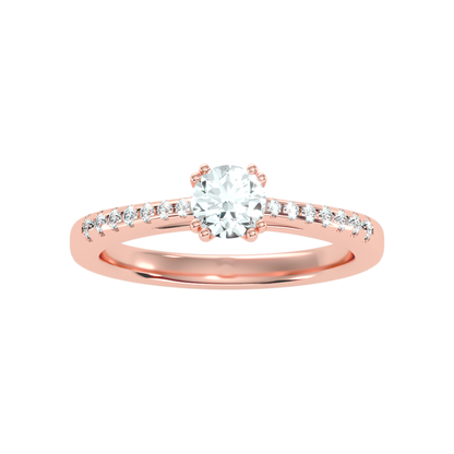 Apt Solitaire Ring In 925 Sterling Silver - Seven