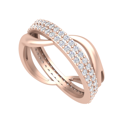 Archa Hoop Cluster Ring In 925 Sterling Silver - Two