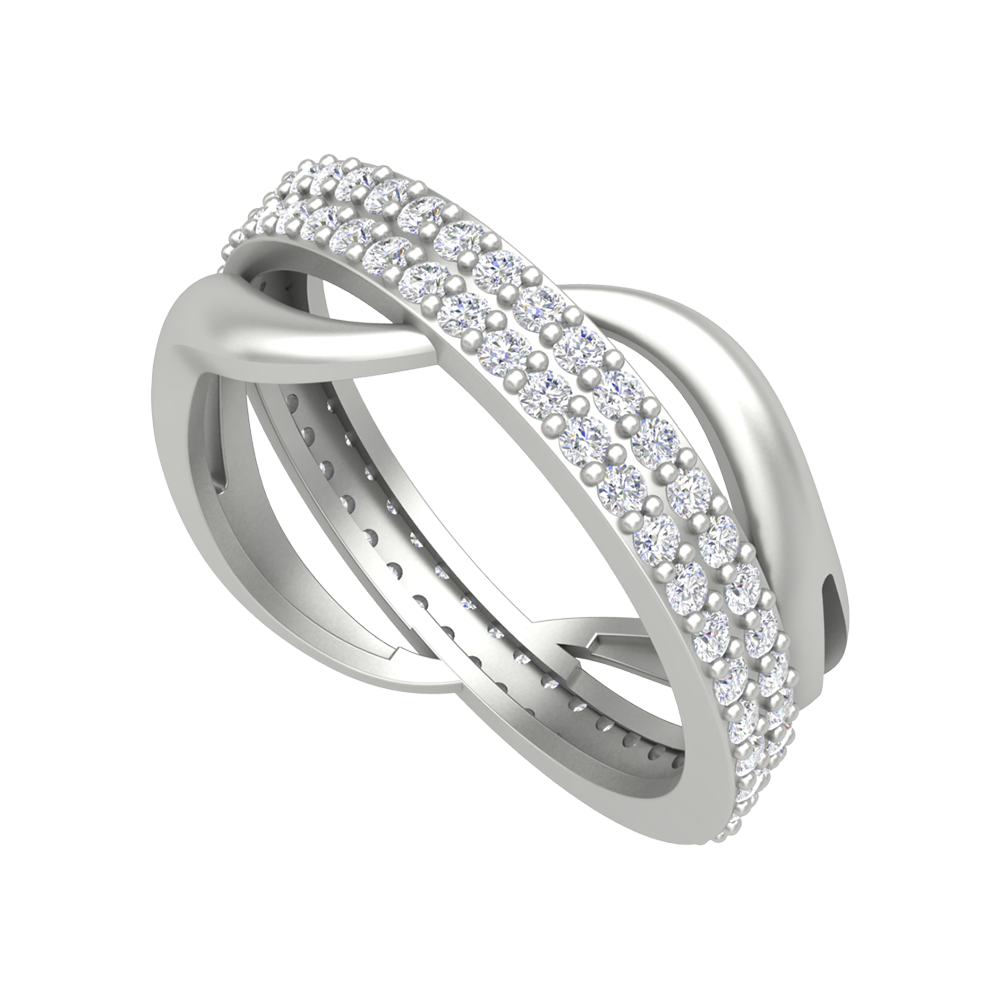 Archa Hoop Cluster Ring In 925 Sterling Silver - Six