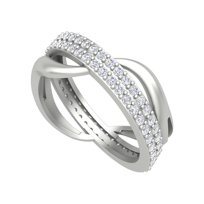 Archa Hoop Cluster Ring In 925 Sterling Silver - Six