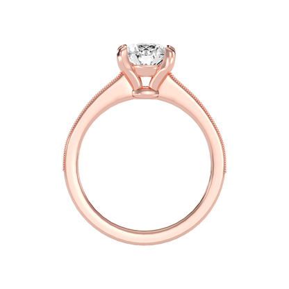 Ardent Solitaire Ring In 925 Sterling Silver - Ten