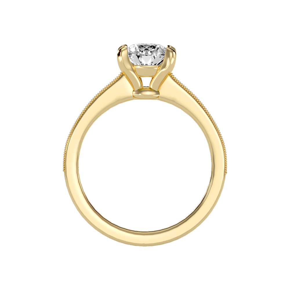 Ardent Solitaire Ring In 925 Sterling Silver - Two
