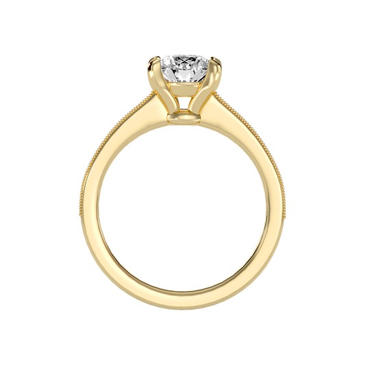 Ardent Solitaire Ring In 925 Sterling Silver - Two