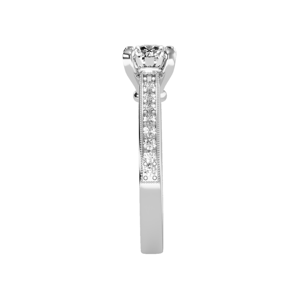 Ardent Solitaire Ring In 925 Sterling Silver - Seven