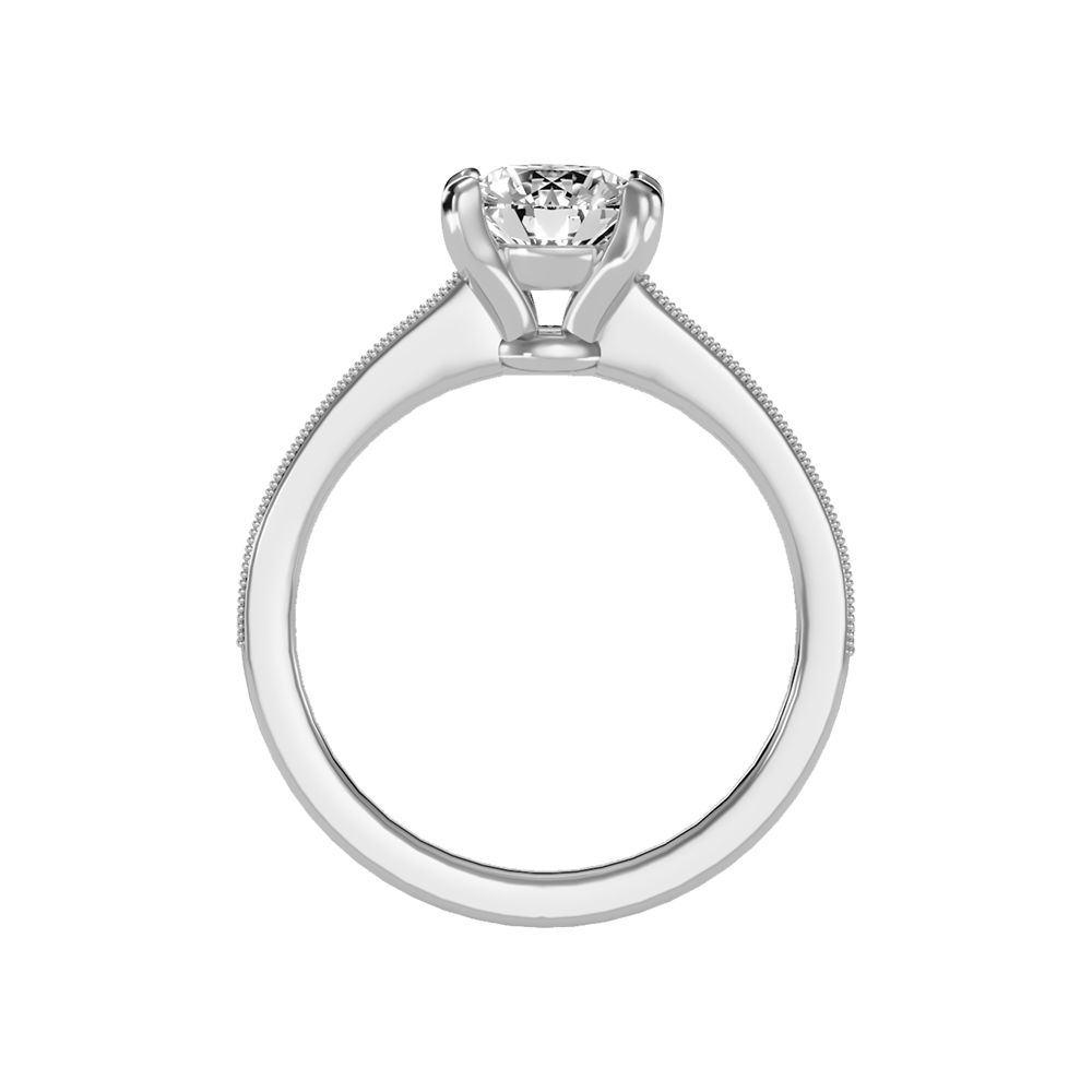 Ardent Solitaire Ring In 925 Sterling Silver - Eight