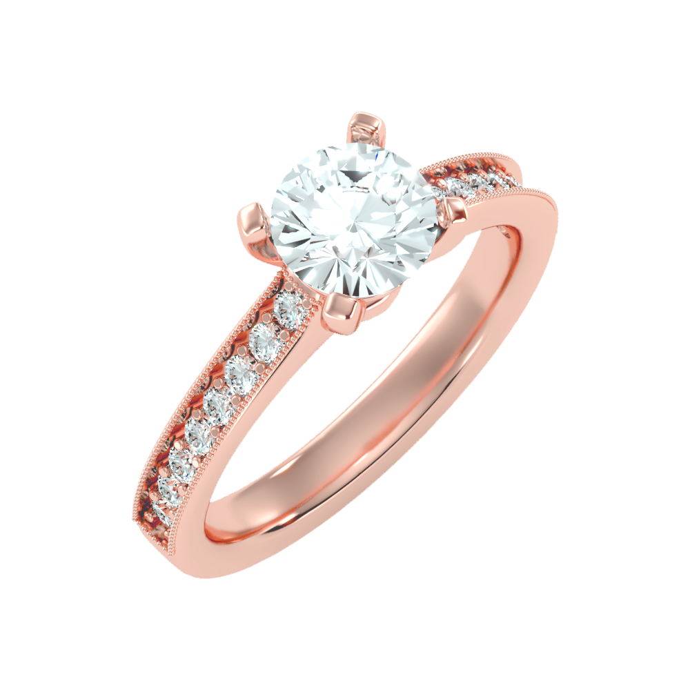 Ardent Solitaire Ring In 925 Sterling Silver - Nine