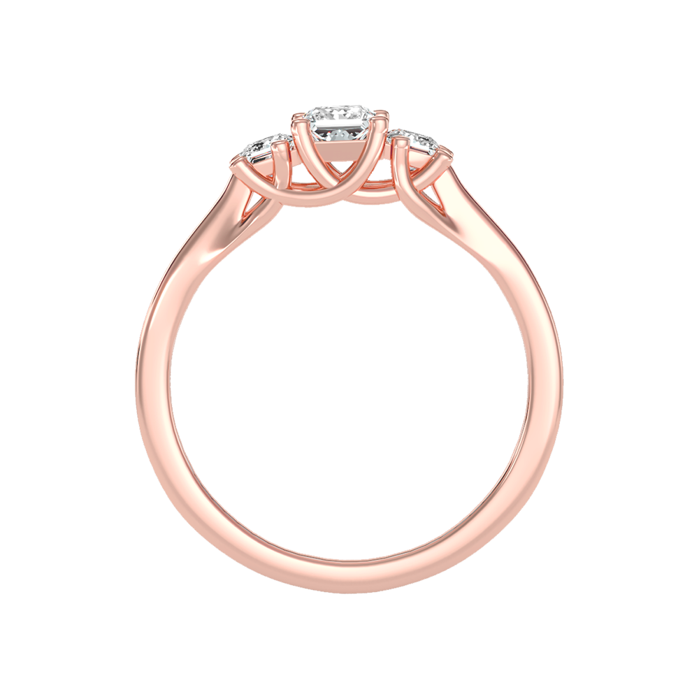 Argent Tri Stone Ring - Four