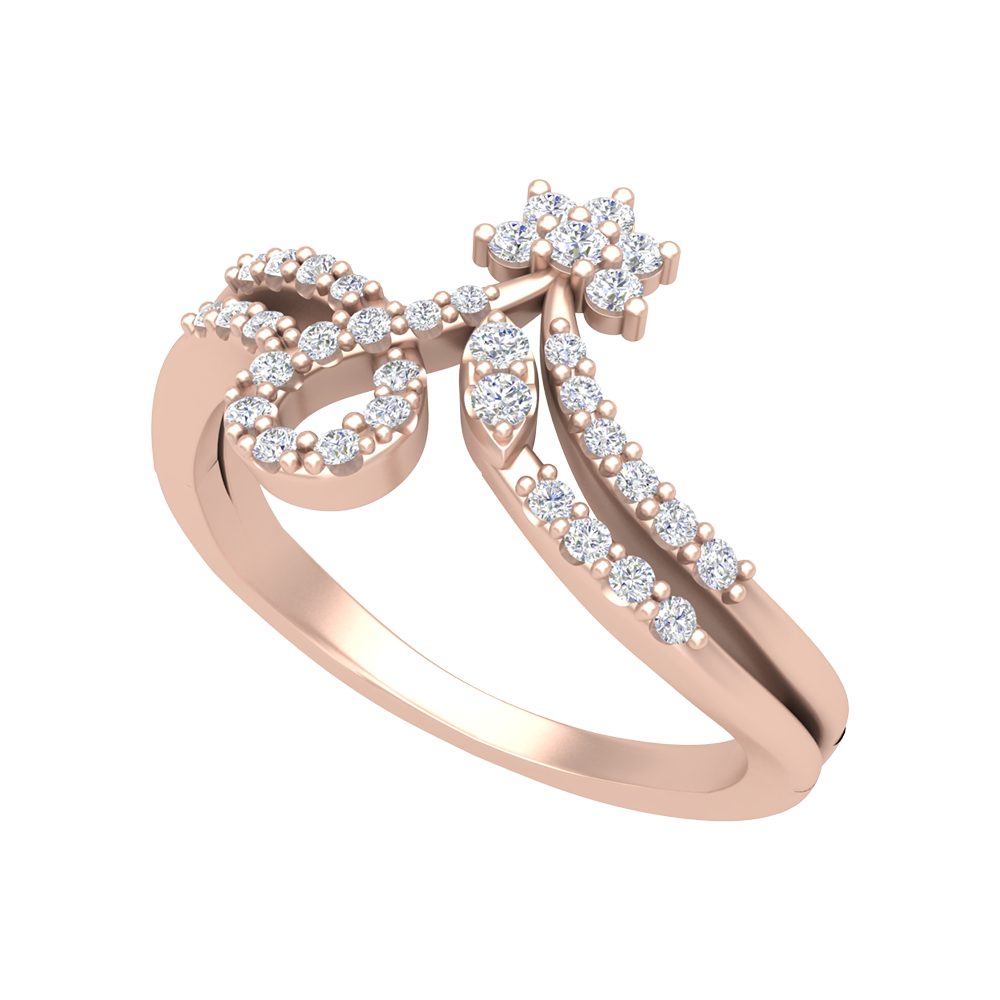 Arissa Diamond Ring In 925 Sterling Silver - Ten
