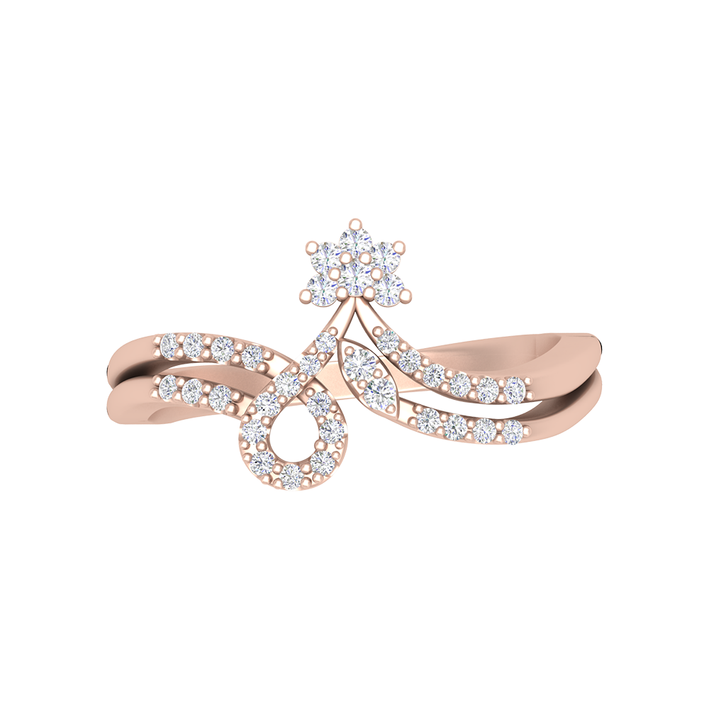 Arissa Diamond Ring In 925 Sterling Silver - Eleven