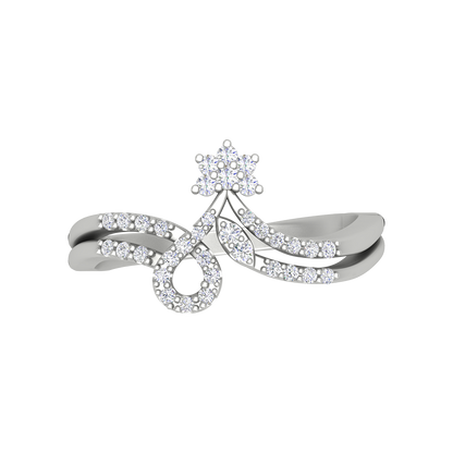 Arissa Diamond Ring In 925 Sterling Silver - Seven