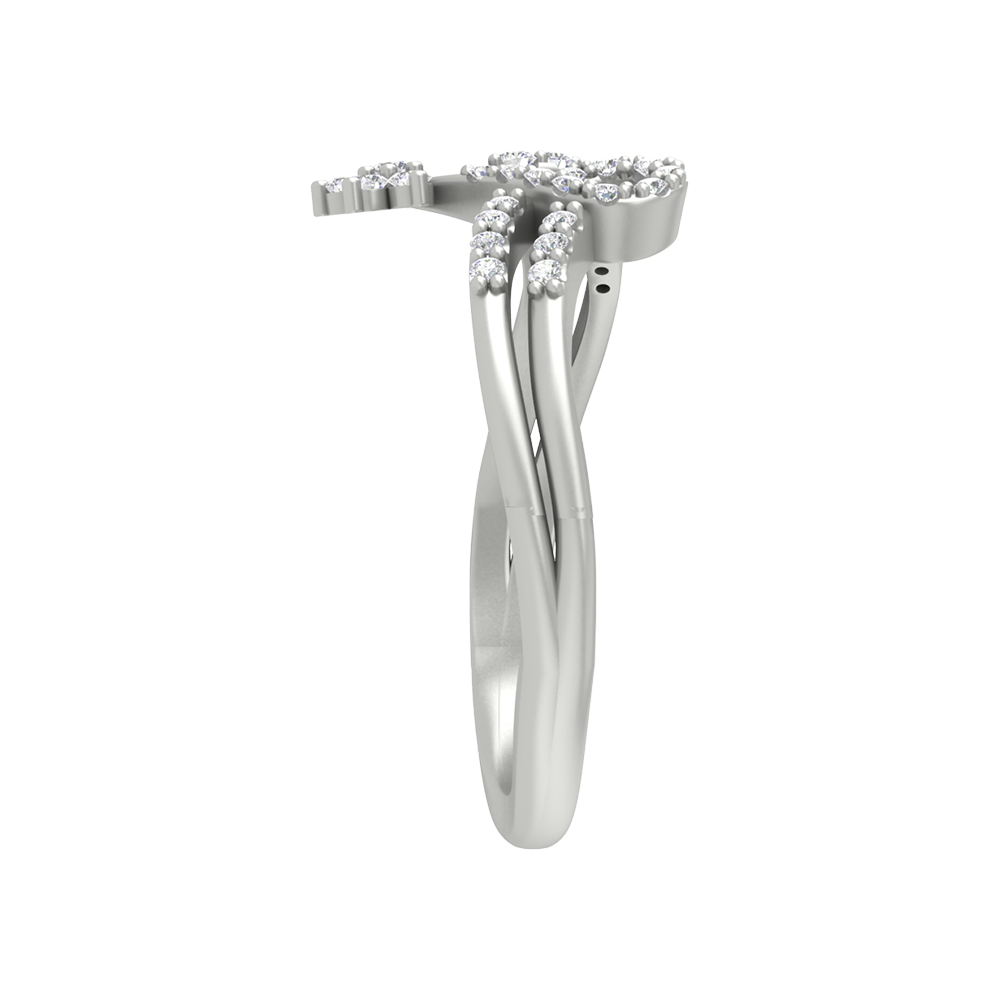 Arissa Diamond Ring In 925 Sterling Silver - Eight
